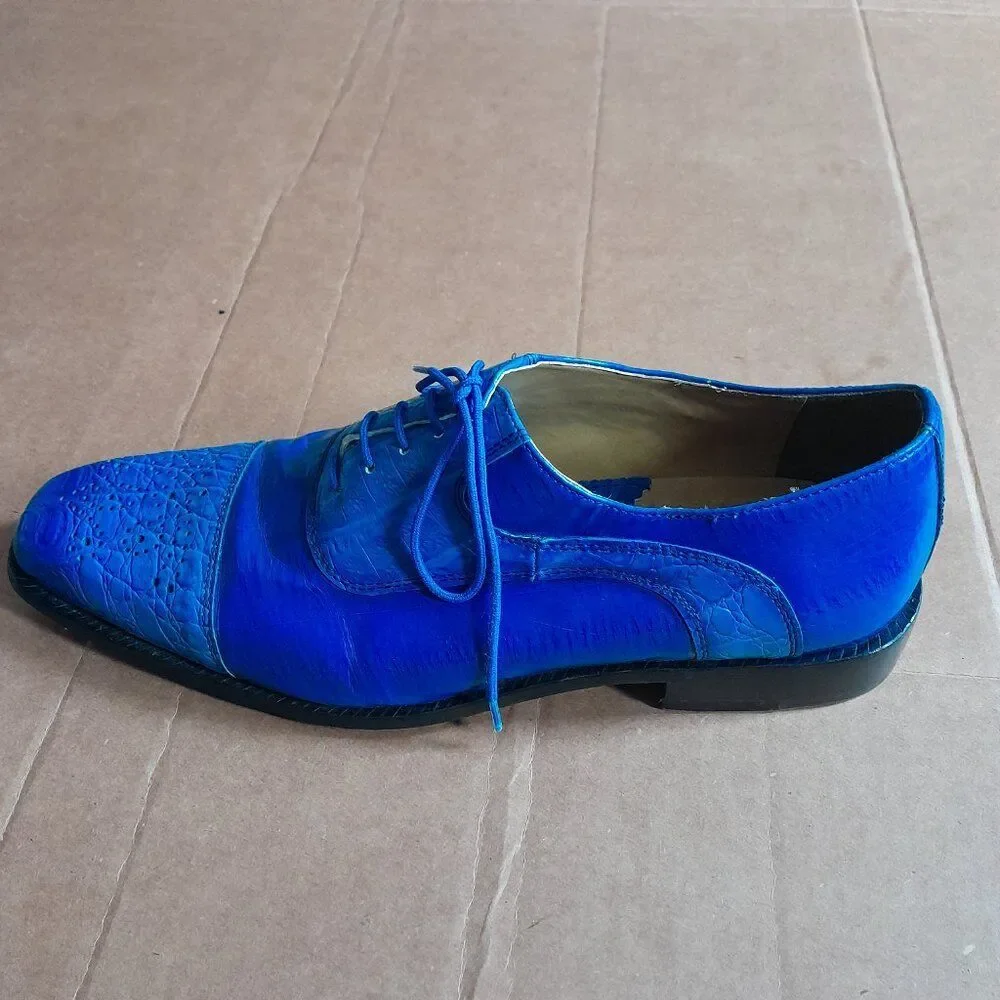 Liberty Men’s Exclusives LS1057 Dress Shoes Blue Size 10.5